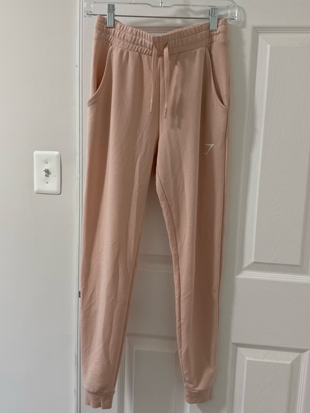 Gymshark Pale Pink Drawstring Joggers